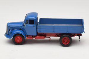 Mercedes L 3500 ダンプトラック ブルー レッド Minichamps 1:43 439350004 メタル - 画像 3/6