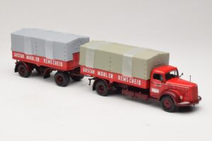 Mercedes L315 Pritschenzug Gustav Mauler Minichamps 1:43 499034720 メタル - 画像 4/6