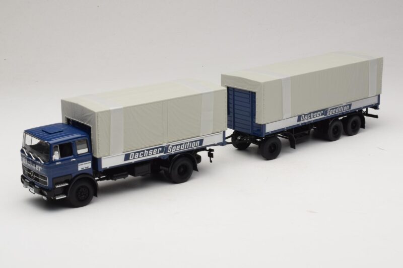 Mercedes LP1624 Pritschenzug Dachser Minichamps 1:43 499034821 メタル