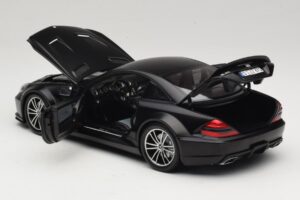 Mercedes SL65 AMG R230 Black Series Matt Black Minichamps 1:18 100038121 メタル - 画像 5/8