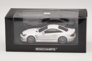 Mercedes SL65 AMG R230 Black Series マットホワイト Minichamps 1:43 400038222 メタル - 画像 4/4
