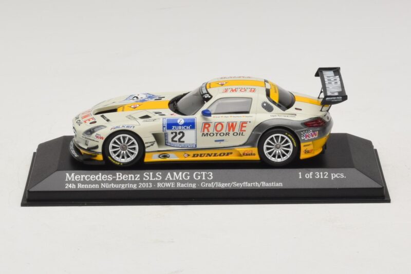 Mercedes SLS AMG GT3 #22 Rowe Racing Graf / Jager Nurburgring 24 Hours 2013 Minichamps 1:43 410133222 メタル
