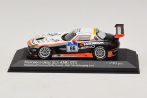 Mercedes SLS AMG GT3 #66 Hankook C. Frankenhout / Simonsen 24 Hours of Nurburgring 2012 Minichamps 1:43 437123266 メタル