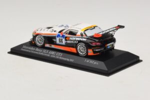 Mercedes SLS AMG GT3 #66 Hankook C. Frankenhout / Simonsen 24 Hours of Nurburgring 2012 Minichamps 1:43 437123266 メタル - 画像 3/4