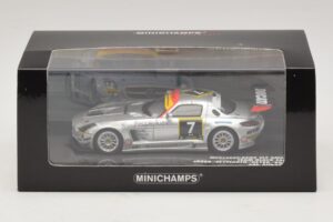 Mercedes SLS AMG GT3 #7 Black Falcon Jager / Seyffarth 24 Hours of Dubai 2011 Minichamps 1:43 437110307 メタル - 画像 5/5
