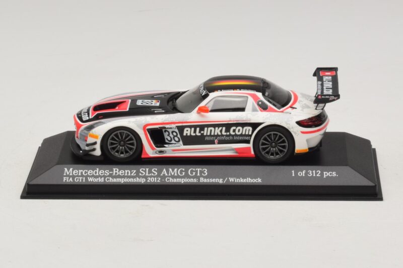 Mercedes SLS AMG GT3 All-Inkl.com #38 FIA GT1 World Championship 2012 Champions Minichamps 1:43 410123238 メタル