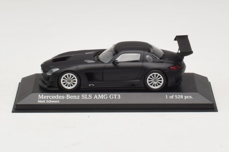 Mercedes SLS AMG GT3 マットブラック Minichamps 1:43 410113200 メタル