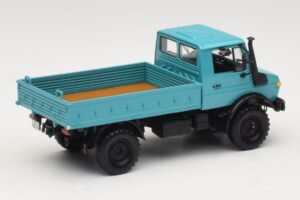 Mercedes Unimog 1300 L プラットフォームトラック ブルー Minichamps 1:43 439033020 メタル - 画像 2/6