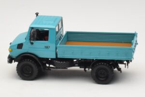 Mercedes Unimog 1300 L プラットフォームトラック ブルー Minichamps 1:43 439033020 メタル - 画像 3/6