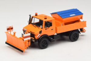 Mercedes Unimog 1300 L 除雪車 オレンジ Minichamps 1:43 439033060 メタル