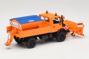 Mercedes Unimog 1300 L 除雪車 オレンジ Minichamps 1:43 439033060 メタル - 画像 2/6