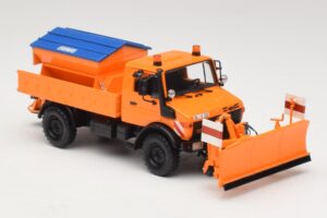 Mercedes Unimog 1300 L 除雪車 オレンジ Minichamps 1:43 439033060 メタル - 画像 4/6