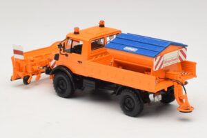 Mercedes Unimog 1300 L 除雪車 オレンジ Minichamps 1:43 439033060 メタル - 画像 5/6