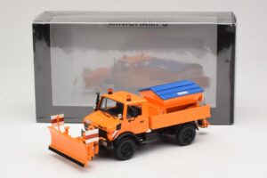 Mercedes Unimog 1300 L 除雪車 オレンジ Minichamps 1:43 439033060 メタル - 画像 6/6