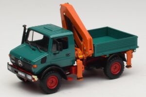 Mercedes Unimog 1300 L ローディングクレーン付きダンプ Minichamps 1:43 439033000 メタル