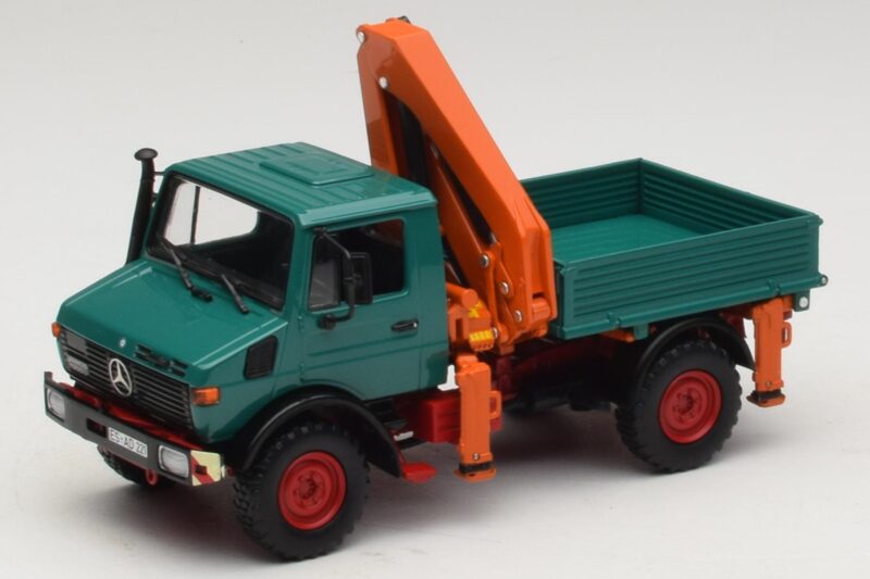 Mercedes Unimog 1300 L ローディングクレーン付きダンプ Minichamps 1:43 439033000 メタル