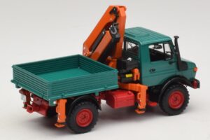 Mercedes Unimog 1300 L ローディングクレーン付きダンプ Minichamps 1:43 439033000 メタル - 画像 2/6