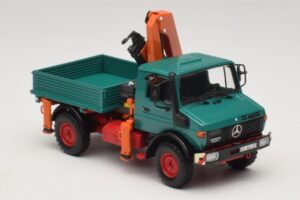 Mercedes Unimog 1300 L ローディングクレーン付きダンプ Minichamps 1:43 439033000 メタル - 画像 4/6