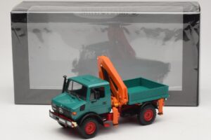 Mercedes Unimog 1300 L ローディングクレーン付きダンプ Minichamps 1:43 439033000 メタル - 画像 6/6