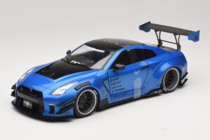 Nissan GT-R R35 Liberty Walk Work T2 ブルーメタリック Solido 1:18 S1805801 メタル