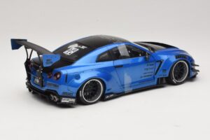 Nissan GT-R R35 Liberty Walk Work T2 ブルーメタリック Solido 1:18 S1805801 メタル - 画像 2/6