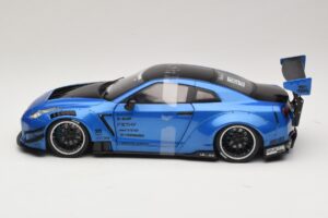 Nissan GT-R R35 Liberty Walk Work T2 ブルーメタリック Solido 1:18 S1805801 メタル - 画像 3/6