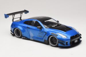 Nissan GT-R R35 Liberty Walk Work T2 ブルーメタリック Solido 1:18 S1805801 メタル - 画像 4/6
