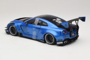 Nissan GT-R R35 Liberty Walk Work T2 ブルーメタリック Solido 1:18 S1805801 メタル - 画像 5/6