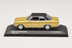 Opel Commodore A ゴールドメタリック Minichamps 1:43 430046165 メタル