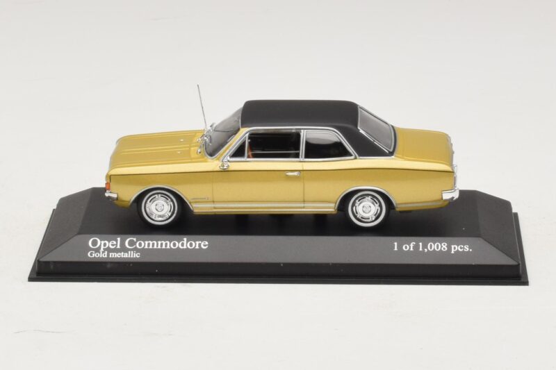 Opel Commodore A ゴールドメタリック Minichamps 1:43 430046165 メタル