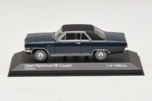 Opel Diplomat A V8 Coupe ダークブルー Minichamps 1:43 400048021 メタル