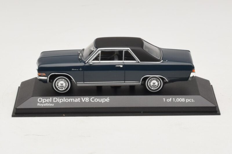 Opel Diplomat A V8 Coupe ダークブルー Minichamps 1:43 400048021 メタル