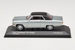 Opel Diplomat A V8 Coupe シルバー Minichamps 1:43 400048020 メタル