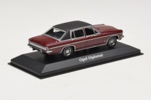 Opel Diplomat B ダークレッド Maxichamps 1:43 940046071 メタル - 画像 2/4