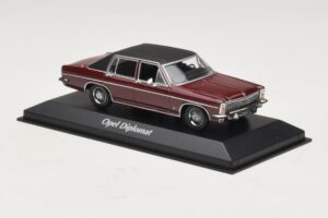Opel Diplomat B ダークレッド Maxichamps 1:43 940046071 メタル - 画像 3/4