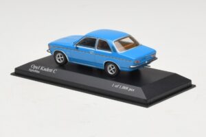 Opel Kadett C ブルー Minichamps 1:43 400048101 メタル - 画像 3/4