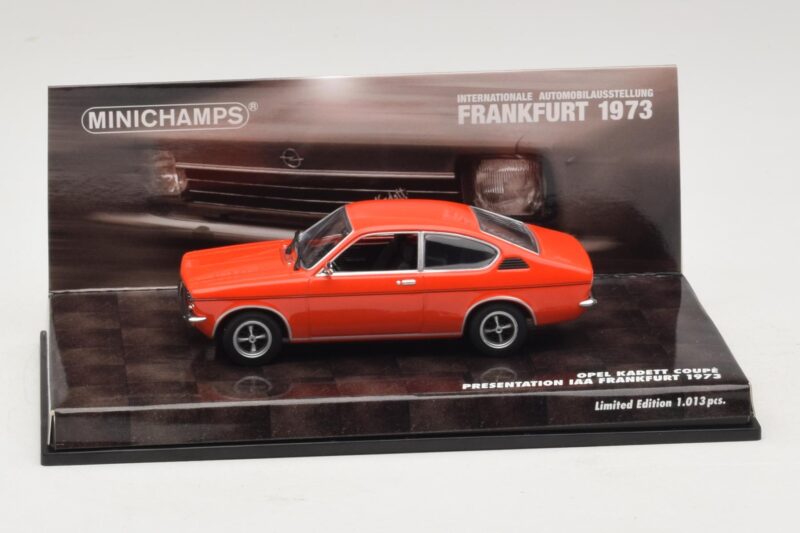 Opel Kadett C クーペ プレゼンテーション IAA Frankfurt レッド Minichamps 1:43 436045620 メタル