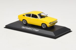 Opel Kadett C Coupe イエロー Maxichamps 1:43 940045620 メタル - 画像 3/4