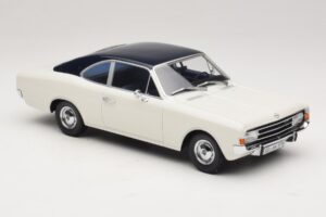 Opel Rekord C クーペ ホワイト ブルー Minichamps 1:18 107047021 レジン - 画像 4/6