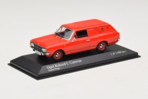 Opel Rekord Caravan Norwegian Post Minichamps 1:43 433046195 メタル - 画像 2/4