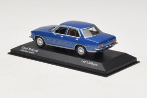 Opel Rekord D ブルーメタリック Minichamps 1:43 400044002 メタル - 画像 3/4