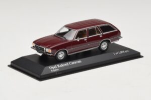 Opel Rekord D Caravan レッド Minichamps 1:43 400044012 メタル - 画像 2/4