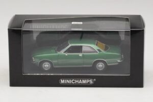 Opel Rekord D クーペ グリーンメタリック Minichamps 1:43 400044022 メタル - 画像 4/4