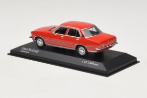 Opel Rekord D レッド Minichamps 1:43 400044004 メタル - 画像 3/4