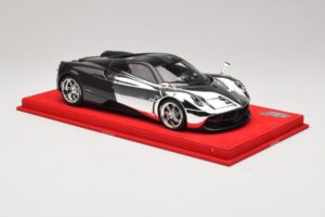 Pagani Huayra Chrome Silver ワンオフ BBR 1:18 P1873CM レジン - 画像 4/7