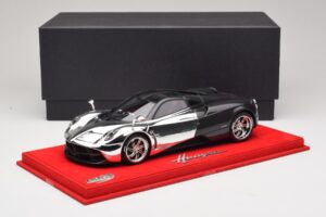 Pagani Huayra Chrome Silver ワンオフ BBR 1:18 P1873CM レジン - 画像 6/7