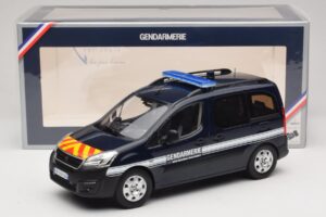 Peugeot Partner Gendarmerie ダークブルー Norev 1:18 184890 メタル - 画像 6/6