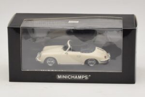 Porsche 356 B カブリオレ アイボリーホワイト Minichamps 1:43 400064332 メタル - 画像 4/4