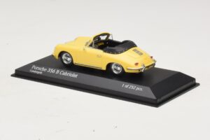 Porsche 356 B カブリオレ イエロー Minichamps 1:43 400064334 メタル - 画像 3/4