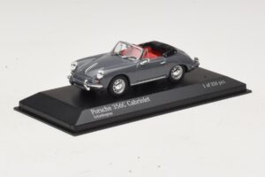 Porsche 356C Cabriolet グレー Minichamps 1:43 430062339 メタル - 画像 2/4